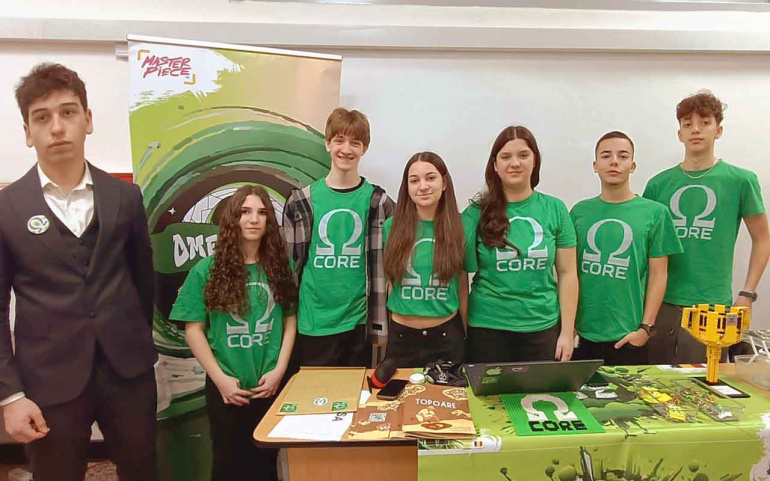 Echipa Omega Core de la Colegiul Șincai a obținut locul I la First Lego League