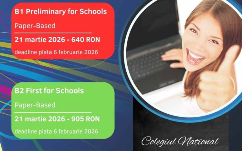 Sesiune de examene Cambridge, martie 2026