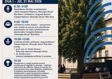 Zilele Colegiului Național „Gheorghe Șincai” Baia Mare, 21–22 mai 2026