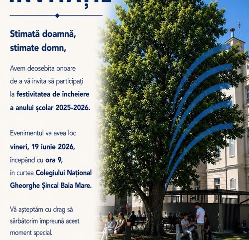 Festivitatea de încheiere a anului școlar 2025-2026