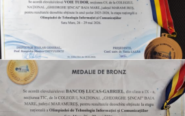 Rezultate deosebite la Olimpiada de Tehnologia Informației și Comunicațiilor 2026