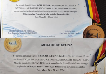 Rezultate deosebite la Olimpiada de Tehnologia Informației și Comunicațiilor 2026